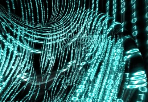 Binary code background Stock Illustration