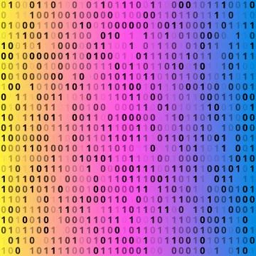 Binary code background Stockillustratie