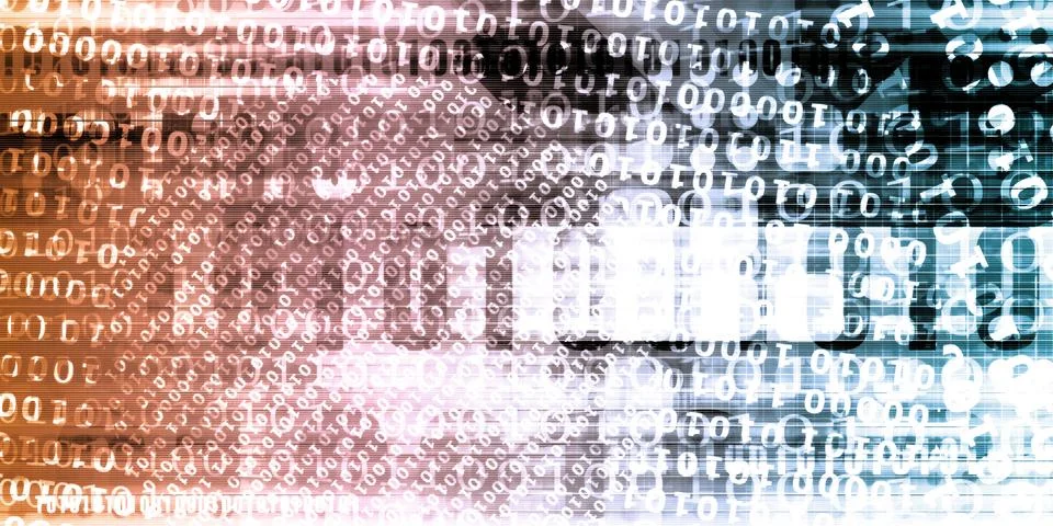 Binary Code Background Stockillustratie