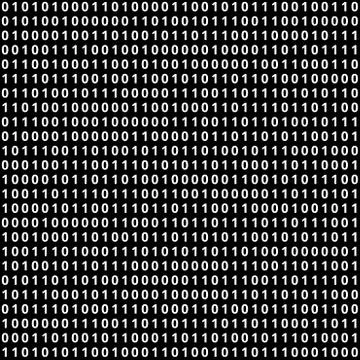 Binary code background 库存插图