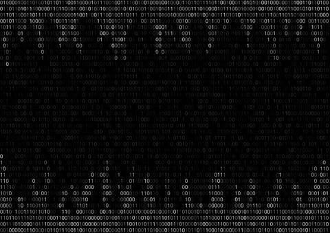 Binary Code Background 스톡 일러스트