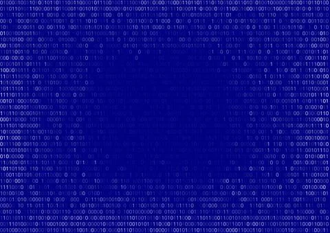 Binary Code Background Stock Illustration