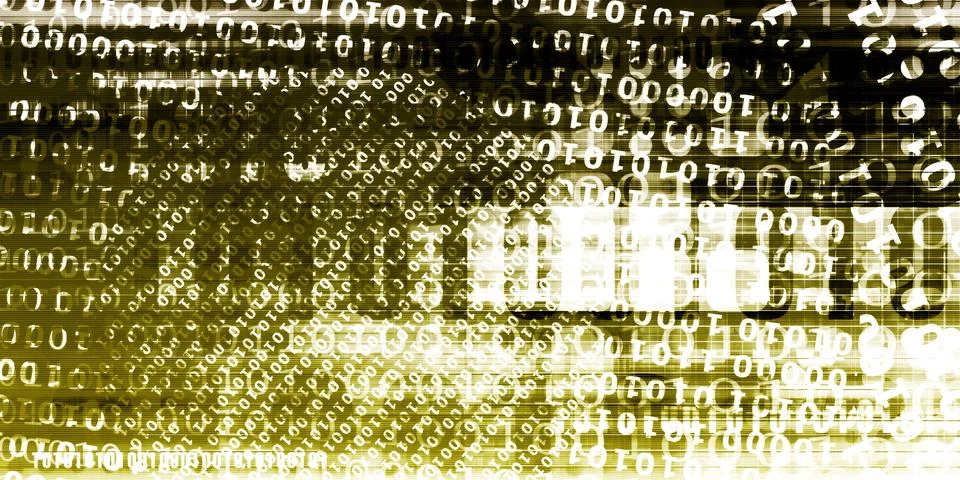 Binary Code Background Stock Illustration