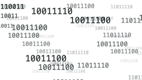 Binary Code Background Loop 스톡 일러스트