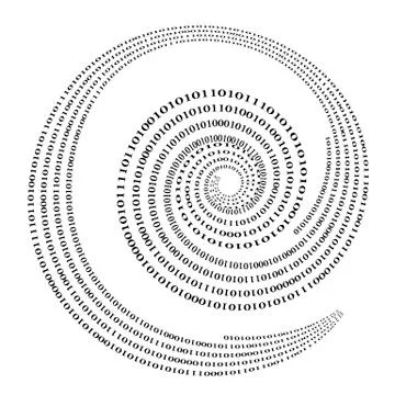Binary Code Background. Numbers Concept. Stock Illustration