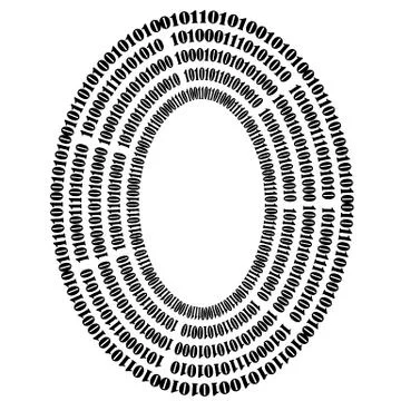 Binary Code Background. Numbers Concept Illustrazione stock