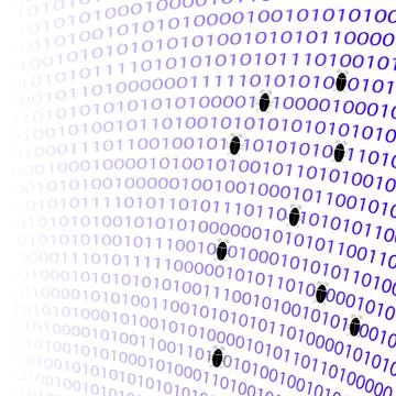 Binary Code Background. Numbers Concept Stock Illustration