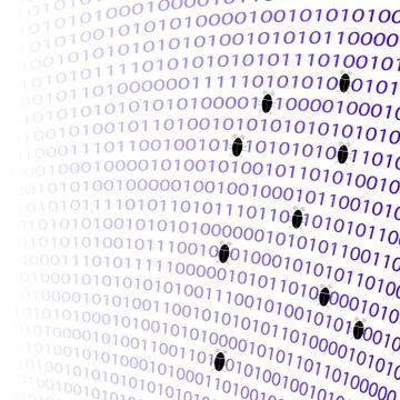 Binary Code Background. Numbers Concept Stock Illustration