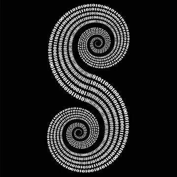 Binary Code Background. Numbers Concept Binary Code Background. Numbers Co... Stock Photos