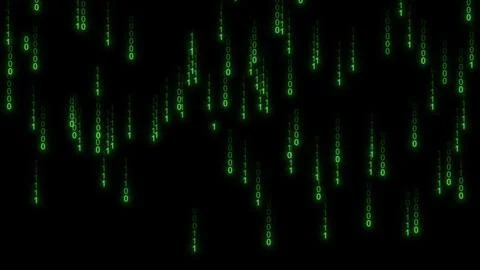 Binary code, background from ones and zeros Illustrazione stock