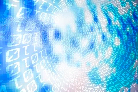 Binary code background Stockfoto's