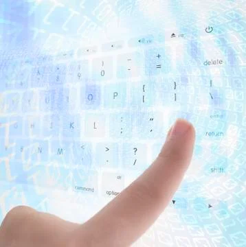 Binary code background Stockfoto's