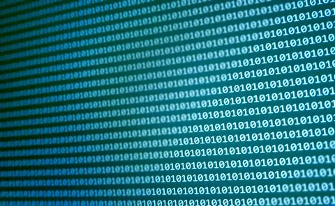 Binary code background. Technology pattern. coding concept. Hacker attack in  Stock Photos