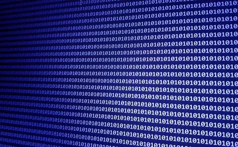 Binary code background. Technology pattern. coding concept. Hacker attack in  Stock Photos