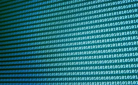 Binary code background. Technology pattern. coding concept. Hacker attack in  Stock Photos