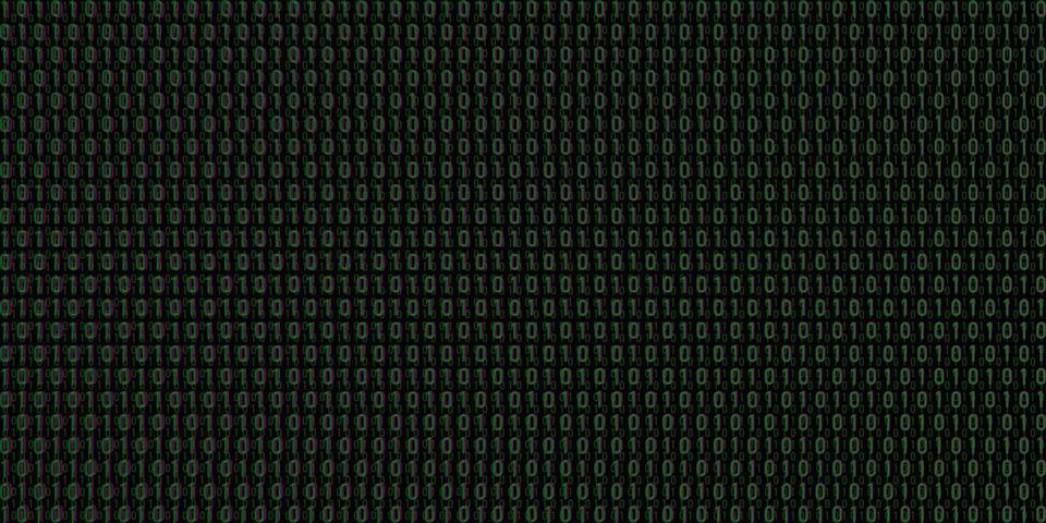 Binary Code Background Vector Illustrazione stock