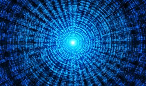 Binary Code backgrounds, a sequence of zero and one number as speed lines t.. Illustrazione stock