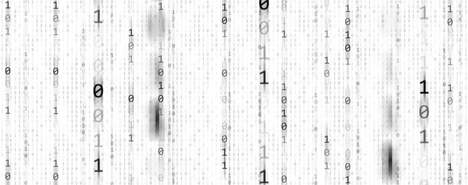 Binary Code backgrounds, a sequence of zero and one black number on a white.. イラスト素材