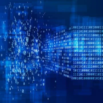 Binary code. big data concept. Vector illustration Stock Illustration