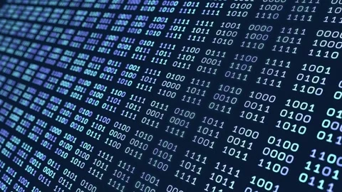 Binary code, big data, digital, computer language, system. Stock Footage 311444589