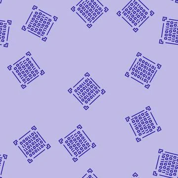 Binary code big data line seamless pattern Stock Illustration