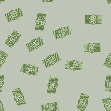 Binary code big data line vector seamless pattern Stock Illustration