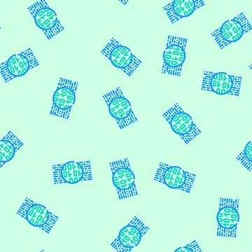 Binary code big data vector seamless pattern Stock Illustration