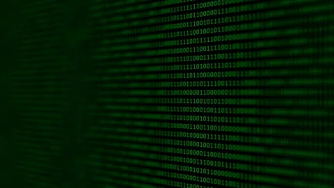 Binary code black and green animation Stock Footage 106131103