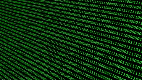 Binary code black and green animation | Stock Video | Pond5