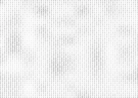 Binary code black and white background イラスト素材