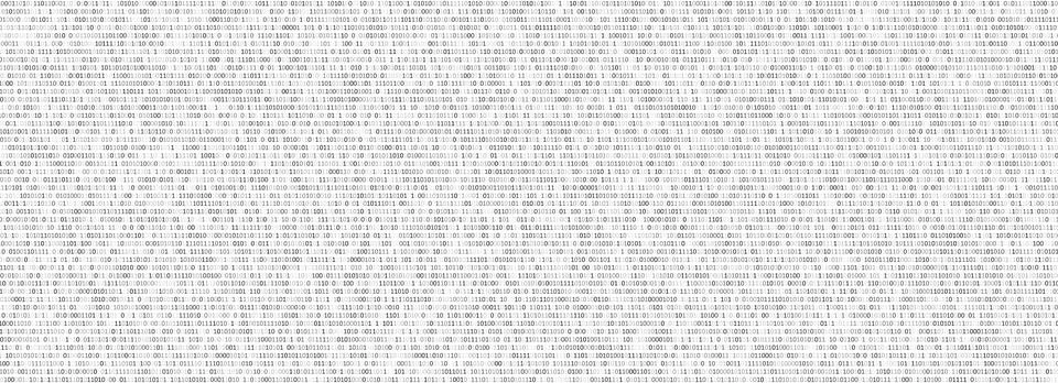 Binary code black and white background with two binary digits, 0 and 1 isolat 库存插图
