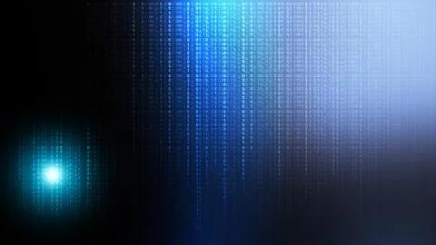 Binary code on blue background 스톡 사진