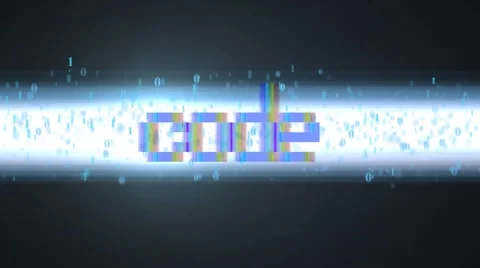 Binary code. A bright beam of light consists of binary code Stock Footage 67897711