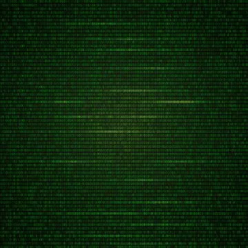 Binary code bright green background. Programming code. Big data concept. Digi Stock Illustration