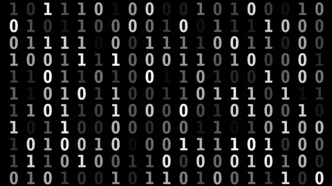 Binary code building block of all digital technology. Securing your network Stock Footage 252812707