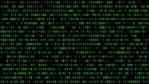 Binary code to change character transparency Stock Footage 331728284