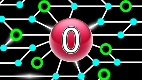 Binary code on circuit board. Looping footage. Illustration. Stock Footage 123507039