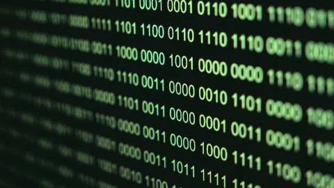 Binary Code Close up view	 Foto stock