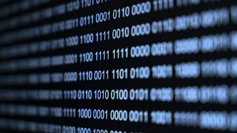 Binary Code Close up view	 Foto stock