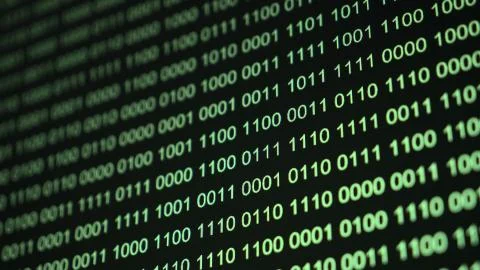 Binary Code Close up view	 Foto stock