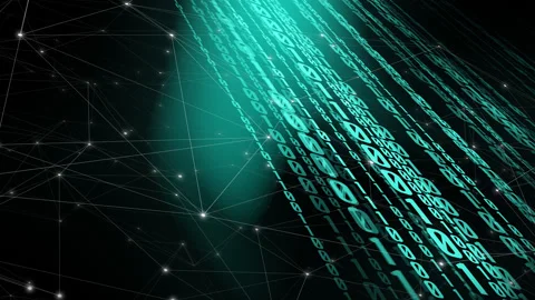 Binary code is composed of binary numbers, consisting of only zeros and ones. Video stock 252277918