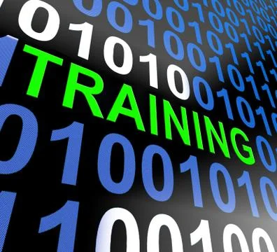 Binary Code On Computer Screen Showing Technology And Computing Stock Illustration