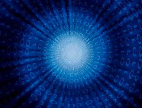 Binary code concept Stock Illustration