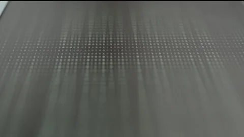 Binary code consisting of zeros and ones in a flowing pattern Stock Footage 331125798