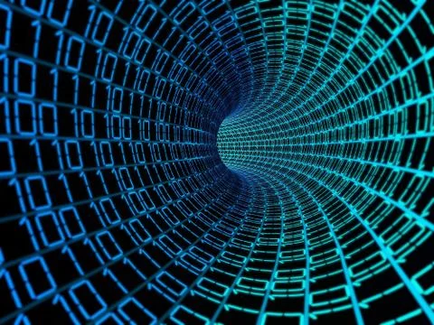 Binary code data digital background Stock Illustration