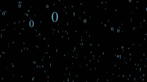 Binary code data digital technology and interconnected neural network. Binary Stock Footage 153077596