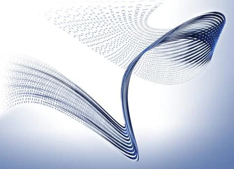 Binary code data flow, communication Internet concept, binary code data fl... Stock Photos