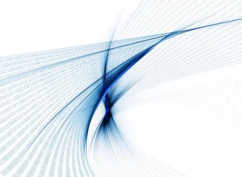 Binary code data flow, communication Internet concept, binary code data fl... Stock Photos