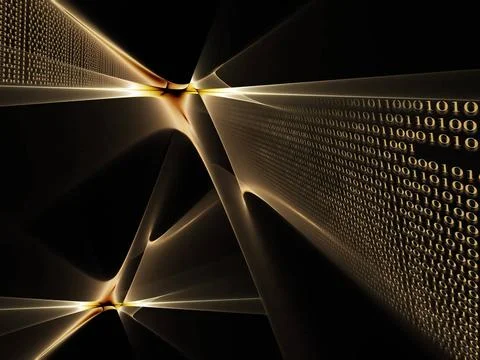 Binary code data flow internet concept, binary code data flow, technology ... Stock Photos