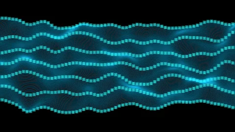 Binary Code Data Flow Video Animated Background Vidéo 338068196